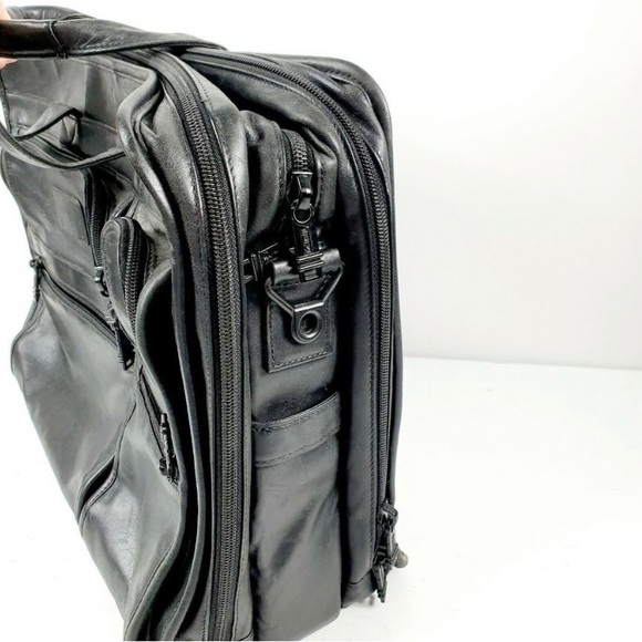 Tumi Alpha Series Black Napa Leather Briefcase - Picture 3 of 12